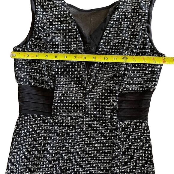 Enfocus Studio embellished sheer bodycon midi cocktail dress black& silver sz S - Picture 7 of 10